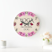 Yoga I'm Down, Dog Wall Horloge (Maison)