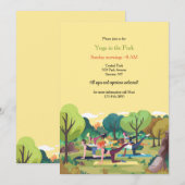 Yoga in het park kaart (Voorkant / Achterkant)