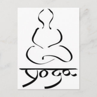 Yoga - India Hatha Hinduism Prana New age Zen Briefkaart