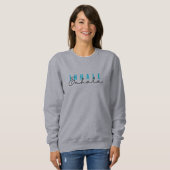 Yoga Inhale/Exhale, Sweatshirt femme (Devant entier)