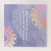Yoga Instrucor Rose Gold Mandala Quotes Legpuzzel (Horizontaal)
