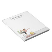 Yoga Instructeur Danser Pose Trainer Aangepaste na Notitieblok (Schuin)