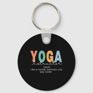 Yoga-instructeur Definitie Alleen Normaal Koelere Sleutelhanger