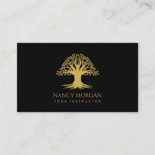 Yoga instructeur Gold Life Tree Visitekaartje