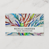 Yoga Instructeur Kleurrijk Visitekaartje (Voorkant)