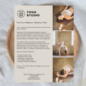 Yoga Instructeur Leraar Promotie Bedrijf Flyer
