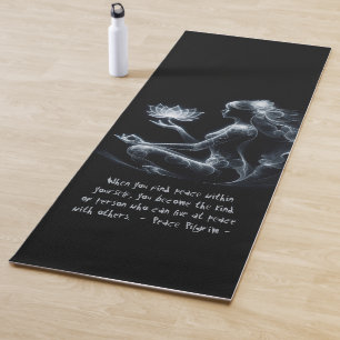 Yoga Instructeur Lotus Meditatie Pose Gloeiende Mi Yogamat