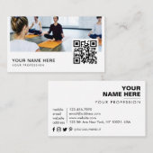 Yoga Instructeur QR Code Visitekaartje (Voorkant / Achterkant)