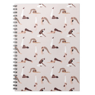 Yoga-instructeur sportteam notitieboek