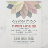 YOGA-instructeur Studio Open House Lotus Mandala Flyer (Voorkant)