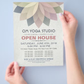 YOGA-instructeur Studio Open House Lotus Mandala Flyer (Hand)