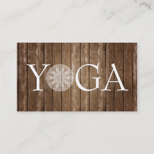 YOGA-instructeur -  Visitekaartje (Voorkant)