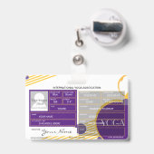 Yoga Instructor Badge (Achterkant met uittrekbare clip)