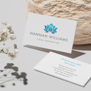 Yoga Instructor Blue Lotus Visitekaartje