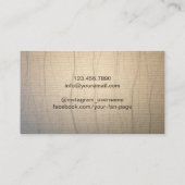 Yoga Instructor Boom Elegant Therapie Visitekaartje (Achterkant)