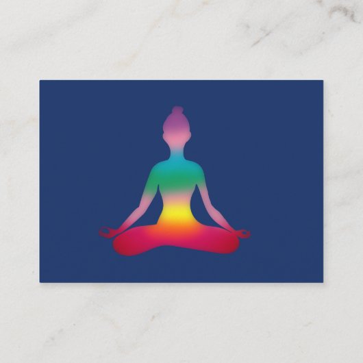 Yoga Instructor Business Card Visitekaartje (Achterkant)