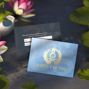 YOGA Instructor Cadeaubon Meditation Zen OM Kortingskaartje