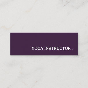 Yoga Instructor Docent Mini Visitekaartje