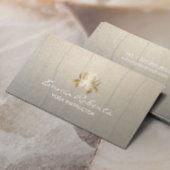 Yoga Instructor Elegant Gold Lotus Visitekaartje
