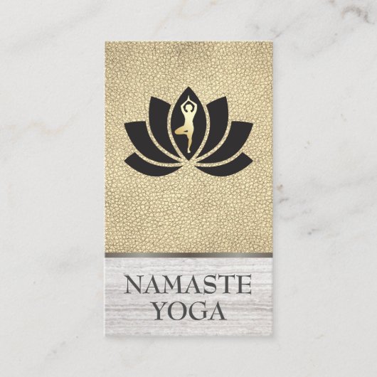 Yoga Instructor Flower Visitekaartje (Voorkant)