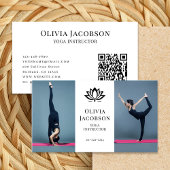 Yoga Instructor Foto Visitekaartje