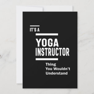 Yoga Instructor Functie Titel Cadeautje Kaart
