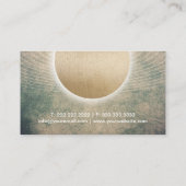 Yoga Instructor Ggloed Gold Circle Visitekaartje (Achterkant)