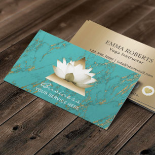 Yoga Instructor Gold Lotus Turquoise Loyalty