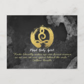 Yoga Instructor Gold Meditation Posture Zen Symboo Briefkaart (Voorkant)
