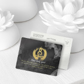 Yoga Instructor Gold Meditation Posture Zen Symboo Briefkaart