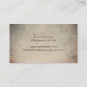 Yoga Instructor  Green Mandala Flower Visitekaartje (Achterkant)