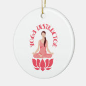 Yoga Instructor Keramisch Ornament (Links)