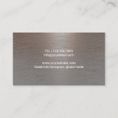 Yoga Instructor Life Tree  koper metaal Visitekaartje (Achterkant)