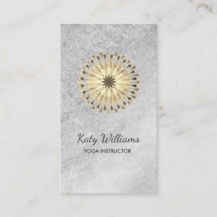 Yoga Instructor Lotus Flower Waterverf Healing Visitekaartje