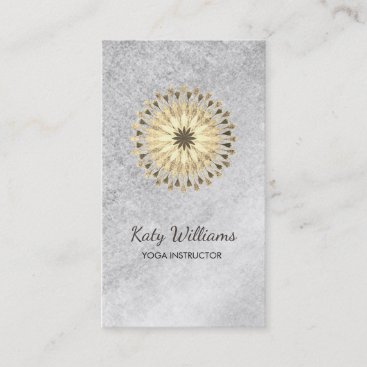 Yoga Instructor Lotus Flower Waterverf Healing Visitekaartje