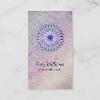 Yoga Instructor Lotus Flower Waterverf Healing Visitekaartje