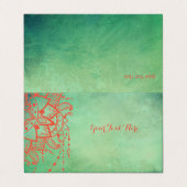 Yoga Instructor Mandala Visitekaartje (Buitenkant ongevouwen)