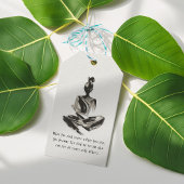 Yoga Instructor Meditatie Pose Brush Stroke Quote Cadeaulabel
