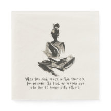 Yoga Instructor Meditatie Pose Brush Stroke Quote