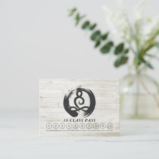 Yoga Instructor Meditation Pose Class Pass Loyalty (Staand voorkant)