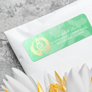 Yoga Instructor Meditation Pose Zen OM Adres Etiket