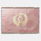 Yoga Instructor Meditation Pose Zen Om sign Quotes Deken (Voorkant)