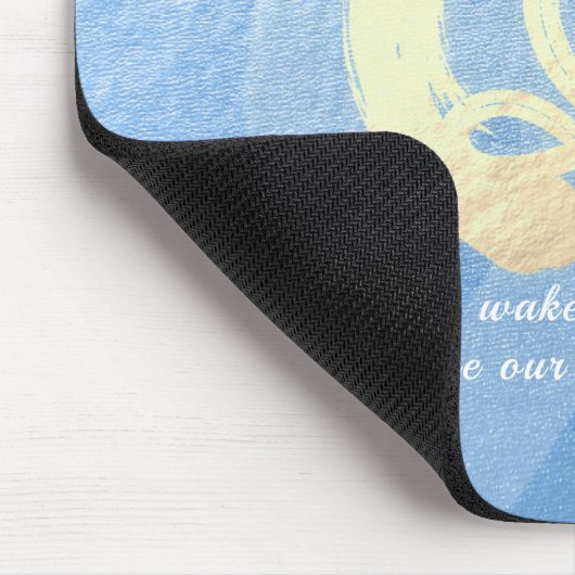 Yoga Instructor Meditation Pose Zen Om Sign Quotte Muismat (Hoek)