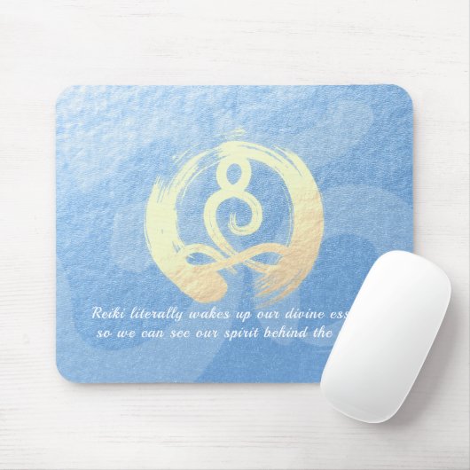 Yoga Instructor Meditation Pose Zen Om Sign Quotte Muismat (Met muis)