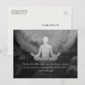 Yoga Instructor Meditation Pose Zen Symbol Quotes Briefkaart (Voorkant / Achterkant)