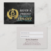 YOGA Instructor Referral Kaart Meditation Pose Zen (Voorkant / Achterkant)