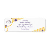 Yoga Instructor Return Address Label (Voorkant)