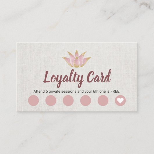 Yoga Instructor Roos Gold Lotus Flower Loyalty (Voorkant)