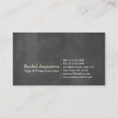 Yoga Instructor Roos Gold Meditation Pose Visitekaartje (Achterkant)