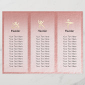 Yoga Instructor Studio Brochure Tri-Fold Lotus (Dos)